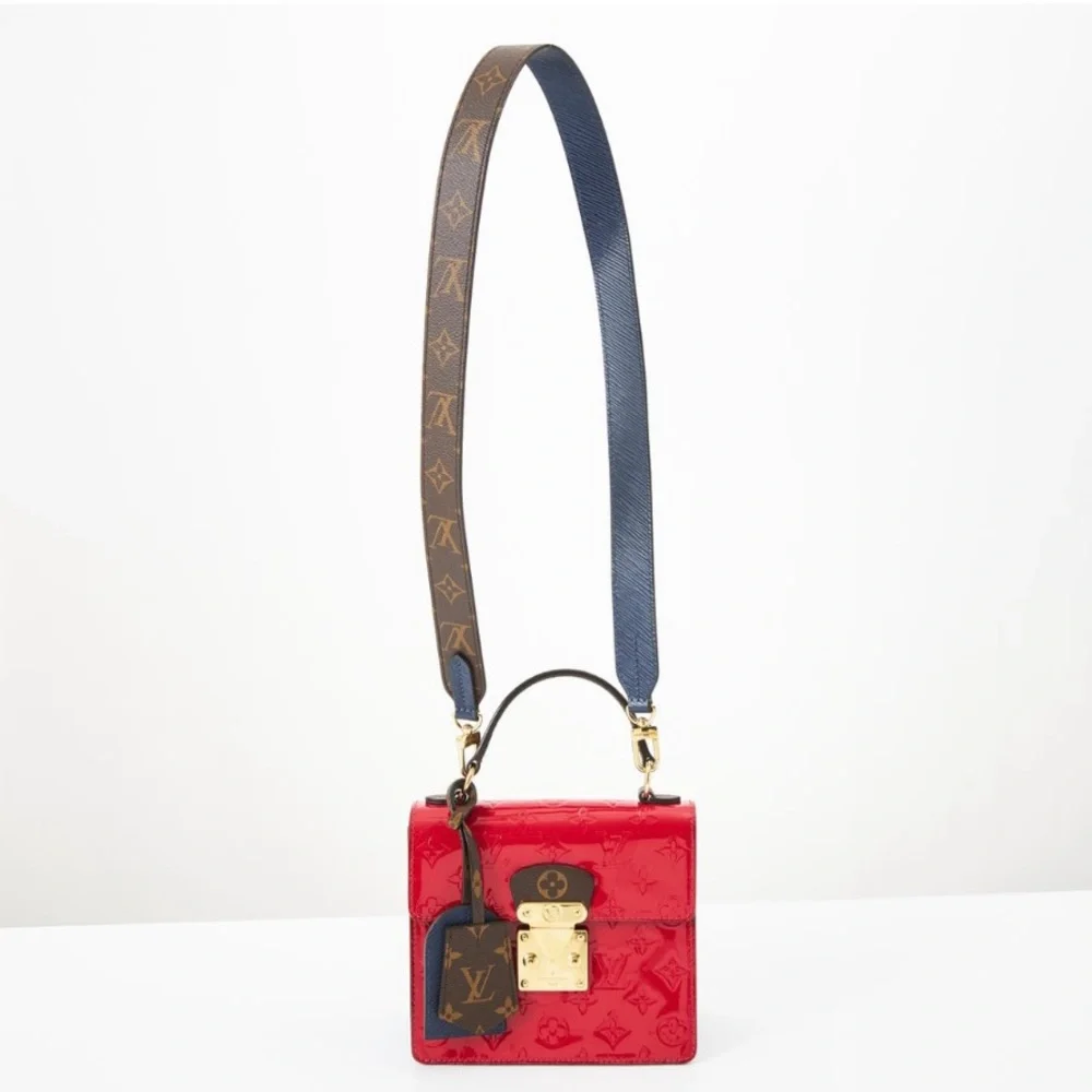 Louis Vuitton LV Monogram Spring Street patent leather 2 way bag RETAIL 3,000 - Picture 2 of 13